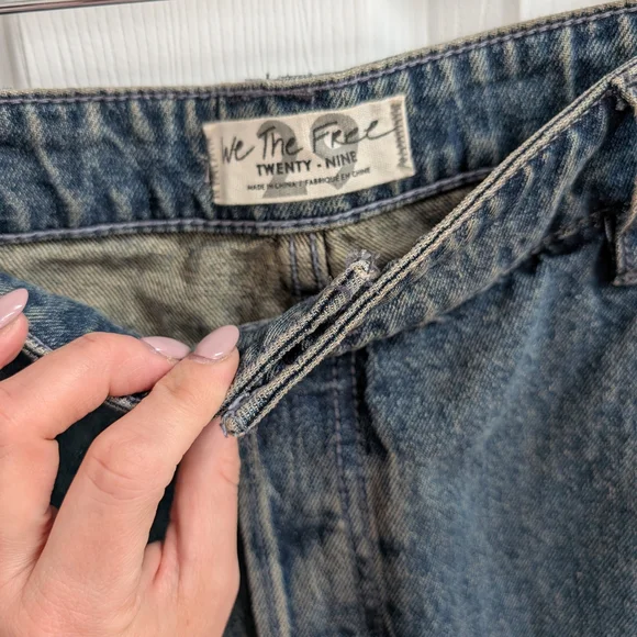 We The Free Dark Blue Flare Jeans - Picture 10 of 13